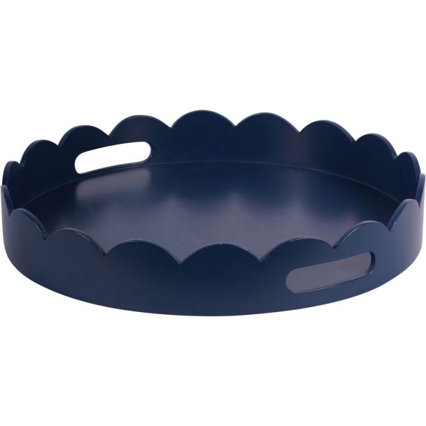 Laura Ashley Midnight Sea Spray Northall Circular Tray by Ora Designs | Style Our Home