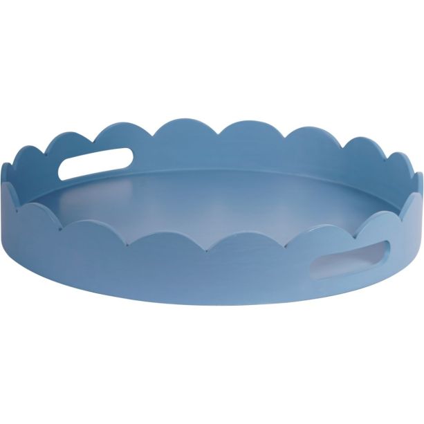 Laura Ashley Blue Spray Northall Circular Tray by Ora Designs | Style Our Home