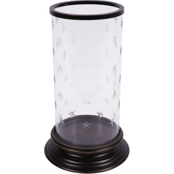 Laura Ashley Dark Bronze Cleverton Hurricane Lamp Large by Ora Designs | Style Our Home