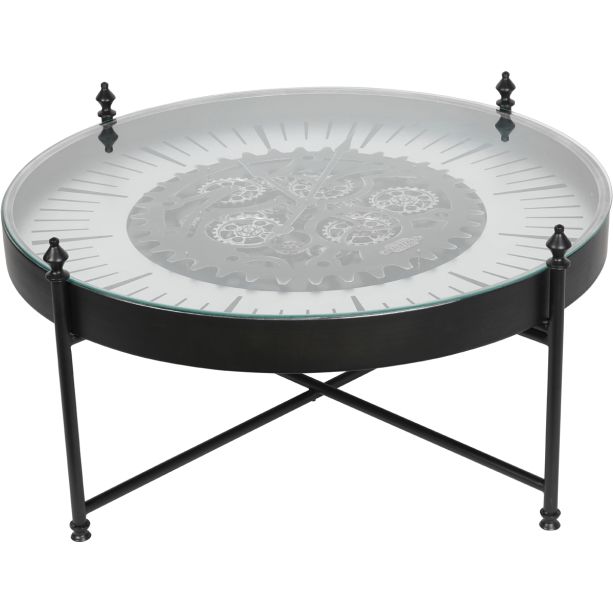 Palladium Coffee Table Wall Clock with Moving Dials by Libra Designs | Style Our Home