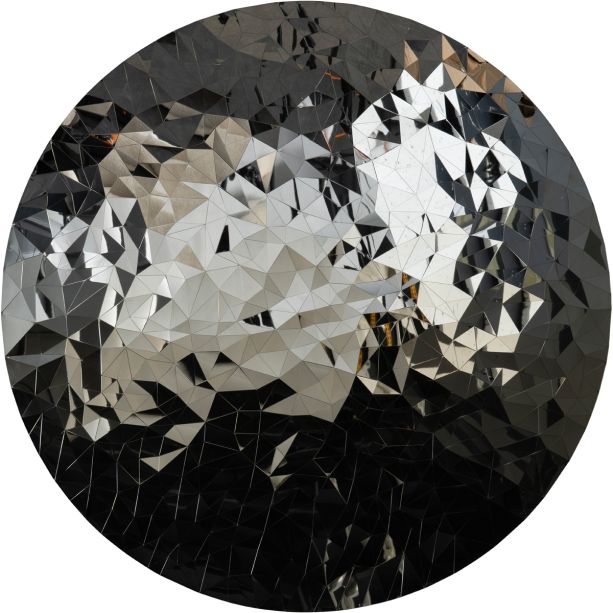 Stainless Steel Mosaic Wall Disc by Libra Designs | Style Our Home