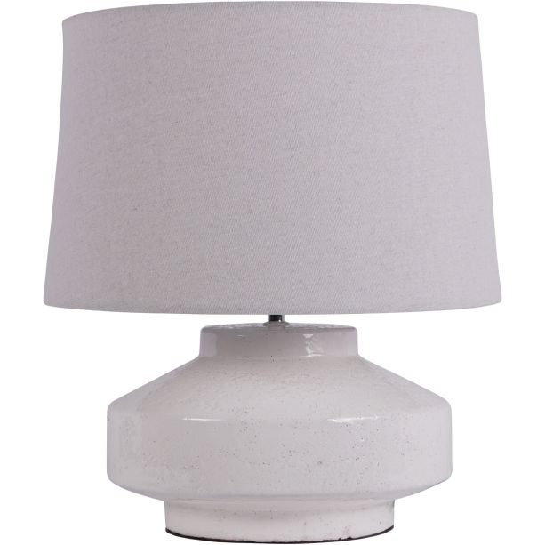 San Sebastian Terracotta Table Lamp White by Libra Designs | Style Our Home