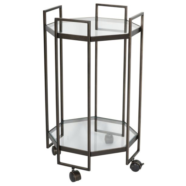 Cecilia Gilded Bronze Drinks Trolley by Ora Designs | Style Our Home