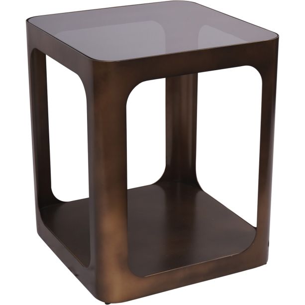 Thorn Square Metal and Glass Side Table by Ora Designs | Style Our Home