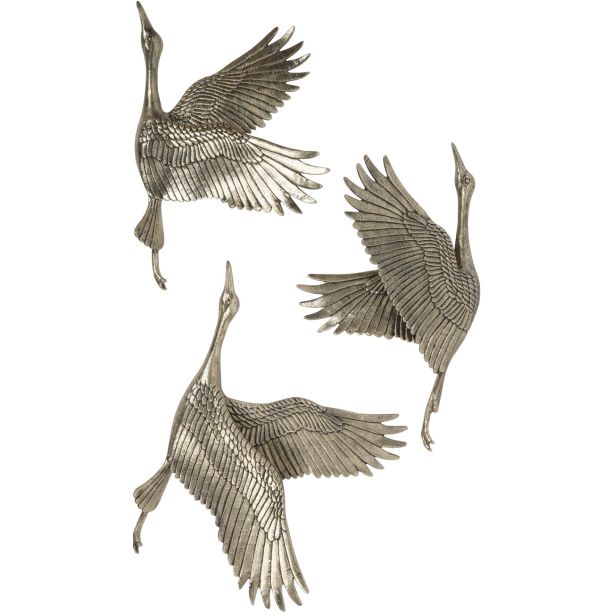 Crane Trio Cast Aluminium Wall Art by Ora Designs | Style Our Home