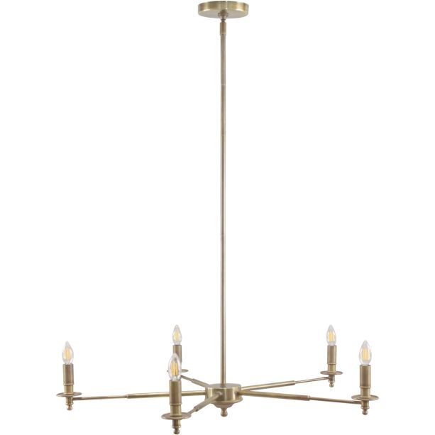 Blithe 5 Light Brass Chandelier by Ora Designs | Style Our Home