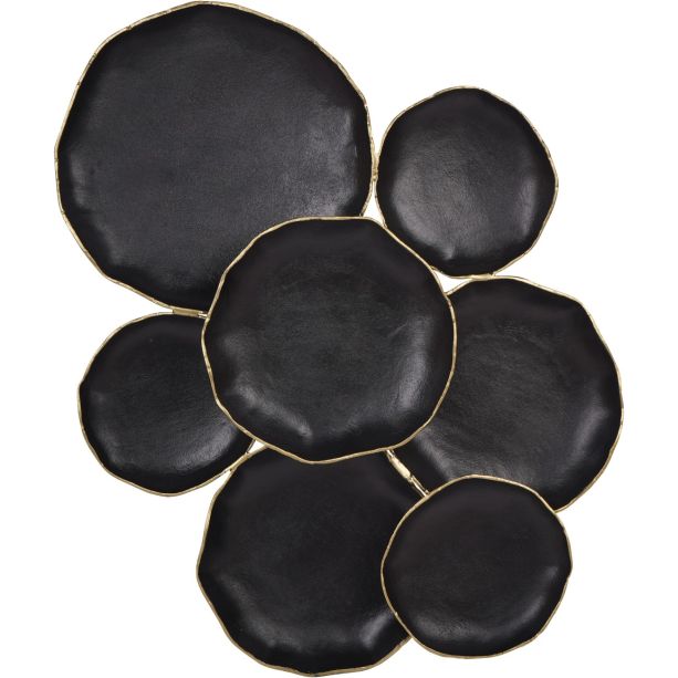 Aslo 7 Disc Black Metal Wall Art by Ora Designs | Style Our Home