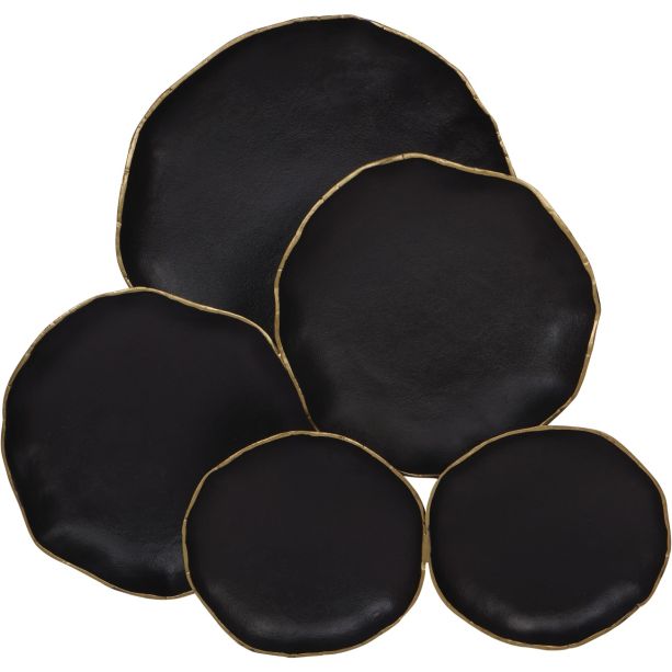 Aslo 5 Disc Black Metal Wall Art by Ora Designs | Style Our Home