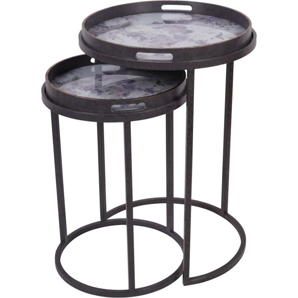 Laura Ashley Linlithgow Set of 2 Side Tray Tables by Ora Designs | Style Our Home