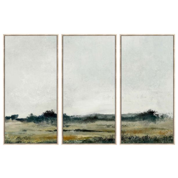 Set of 3 Green Fields Landscape by Ora Designs | Style Our Home
