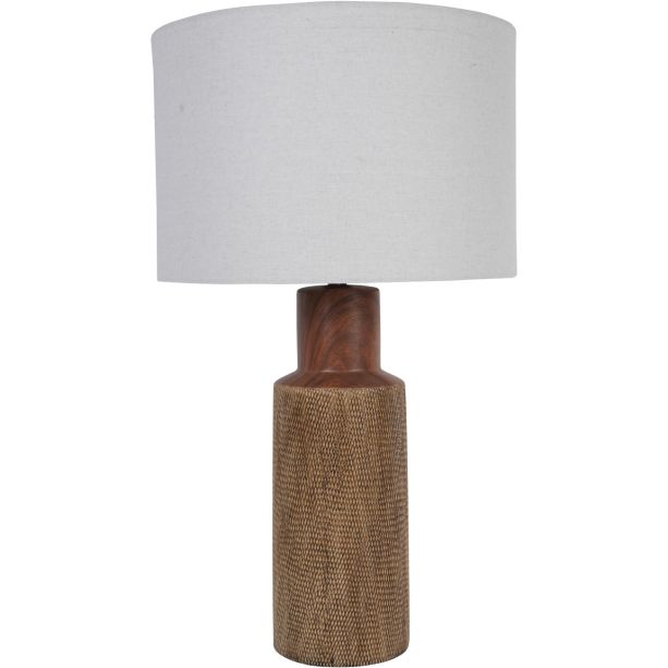 Hastings Textured Ceramic Table Lamp with Shade E27 60W by Ora Designs | Style Our Home
