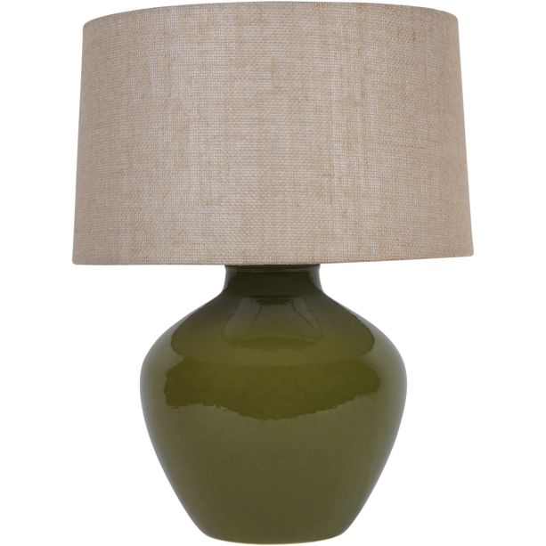 Aubrey Green Ceramic Table Lamp Large E27 60W by Ora Designs | Style Our Home