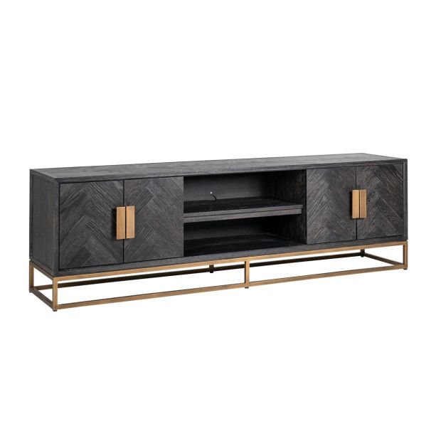Blackbone Brass 4 Door TV Unit - Style Our Home 