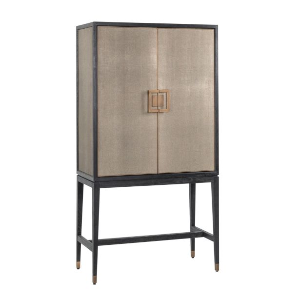 Bloomingville Shagreen 2-Door Bar Cabinet