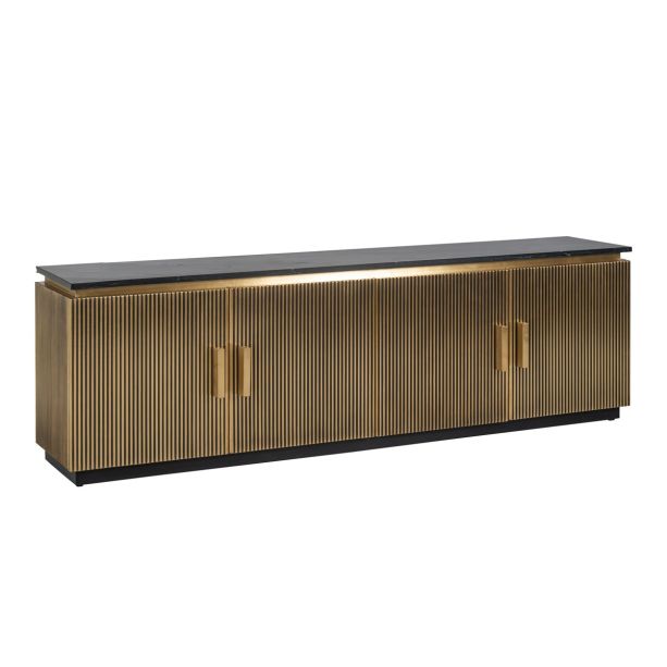 Ironville Gold 4 Door TV Unit by Richmond Interiors | Style Our Home 