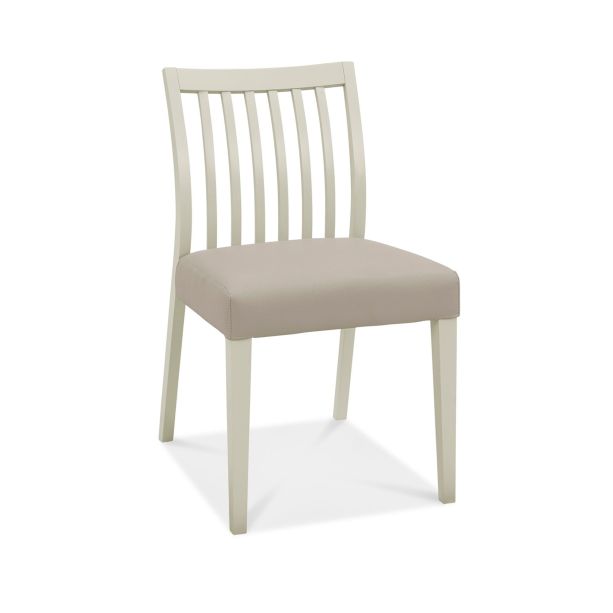 Bergen Grey Washed Oak & Soft Grey Low Slatted Grey Dining Chair (a pair) - Style Our Home