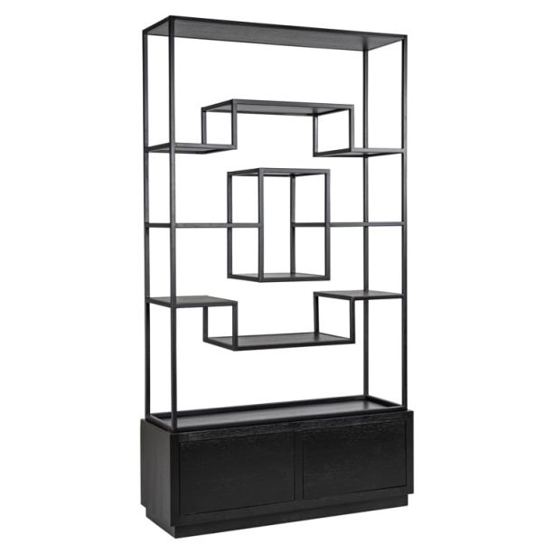 Bonvoy Black 2-Drawers Display Cabinet by Richmond Interiors | Style Our Home