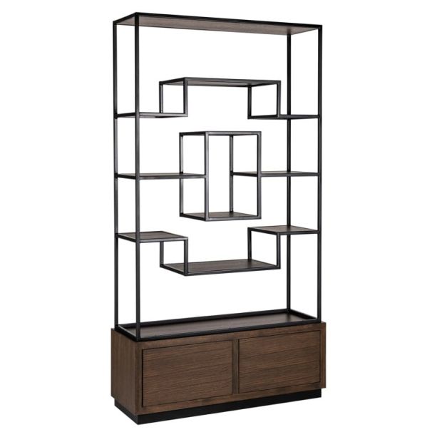 Bonvoy Brown 2-Drawers Display Cabinet by Richmond Interiors | Style Our Home