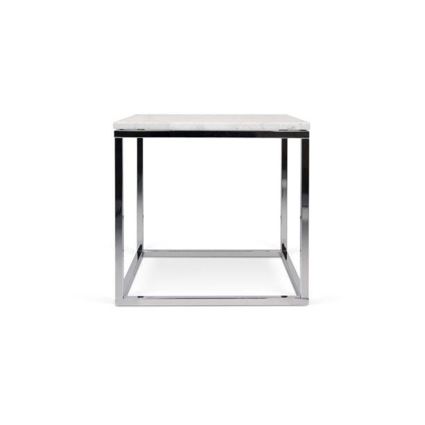 Prairie White Marble Side Table - Style our Home