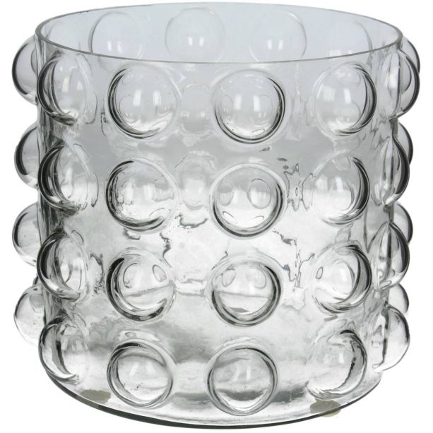 Bobble Clear Glass Candle Holder Small 18cm by Ora Designs | Style Our Home