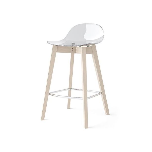 Academy Bar Stool Transparent  - CB2165 by Connubia Calligaris | Style Our Home 