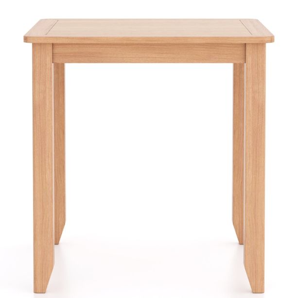 Arlyn Natual Oak Square Dining Table by Hertiance Furniture | Style Our Home