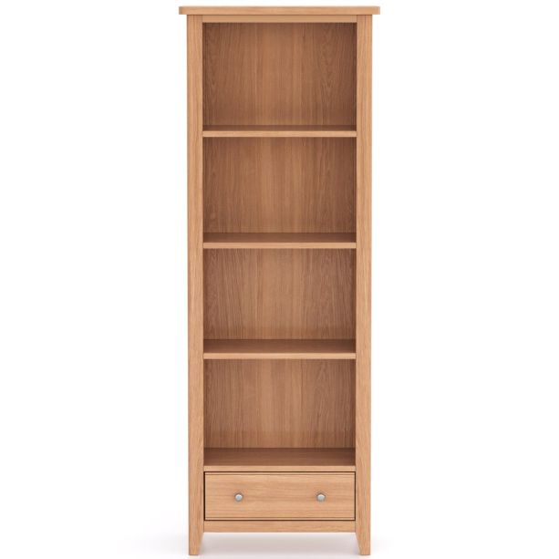 Arlyn Natual Oak Large Bookcase by Hertiance Furniture | Style Our Home