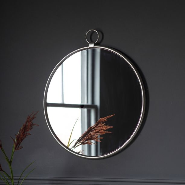 Bayswater Silver Round Mirror - Style Our Home