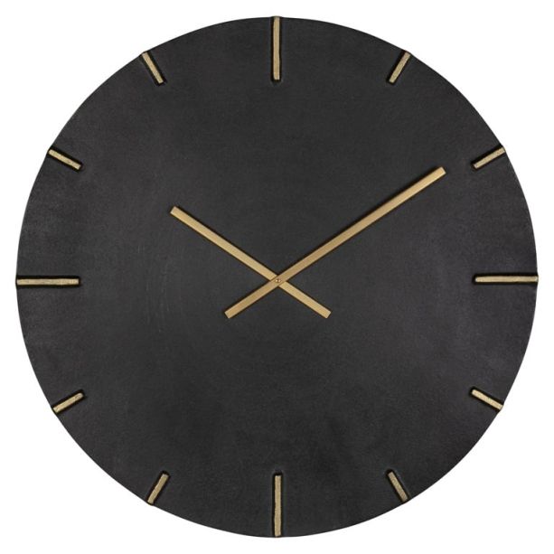 Clock Bilal (Black/gold) by  Richmond Interiors | Style Our Home