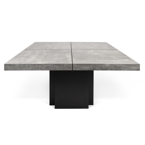 Dusk 150cm Concrete & Black 150cm Dining Table - Style Our Home