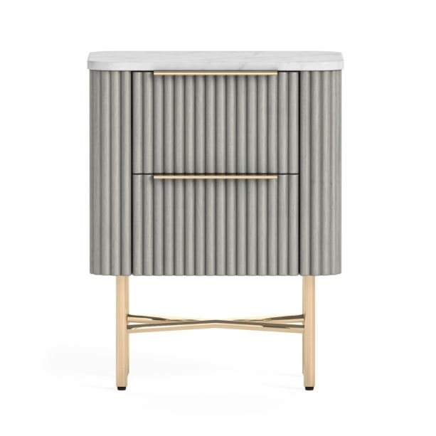 Isabella Flutted Narrow Bedside by Condell/Global Home Group | Style Our Home