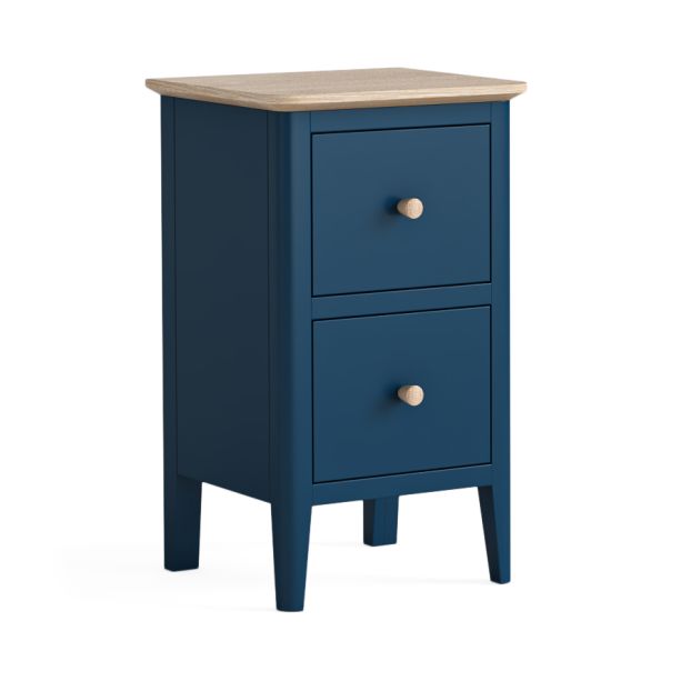 Marlow Navy Narrow Bedside by Corndell/Global Home Group  | Style Our Home