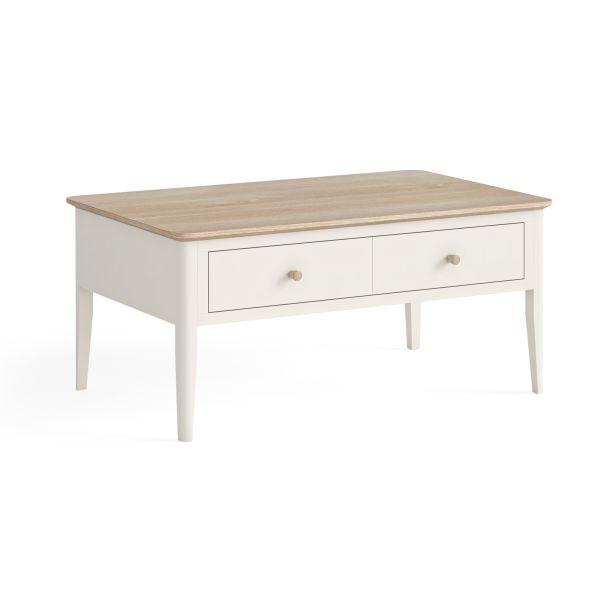 Marlow Coconut Milk Coffee Table by Corndell/Global Home Group  | Style Our Home