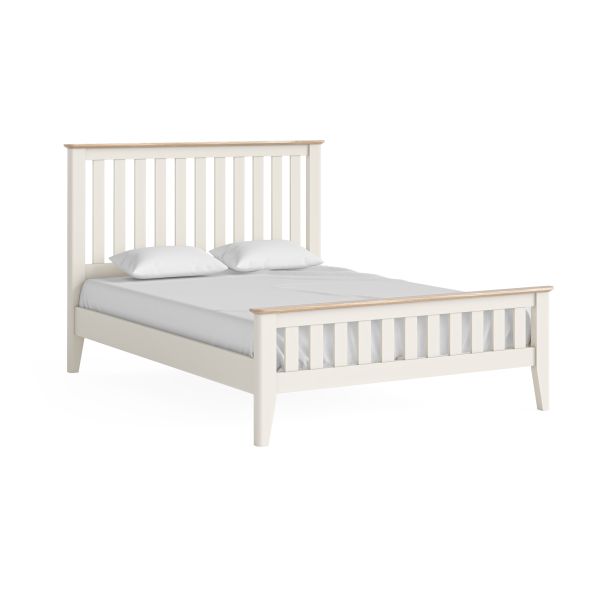 Marlow Coconut Milk Slatted 4'6 Bed by Corndell/Global Home Group  | Style Our Home