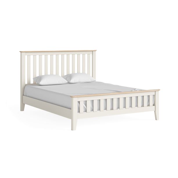 Marlow Coconut Milk Slatted 5' Bed by Corndell/Global Home Group  | Style Our Home