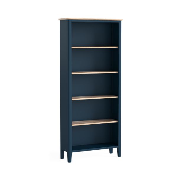 Marlow Navy Large Bookcase by Corndell/Global Home Group  | Style Our Home