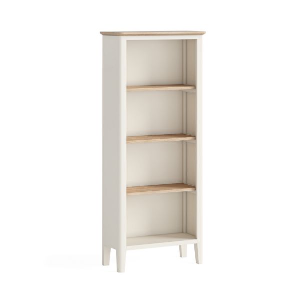 Marlow Coconut Milk Slim Bookcase by Corndell/Global Home Group  | Style Our Home
