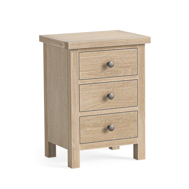 Modern Country Oak White Wash Bedside by Condell/Global Home Group | Style Our Home