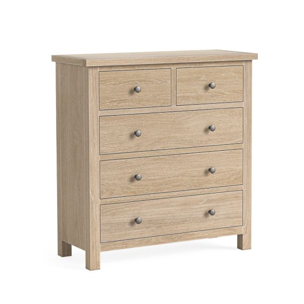 Modern Country Oak White Wash 2 over 3 Chest by Condell/Global Home Group | Style Our Home