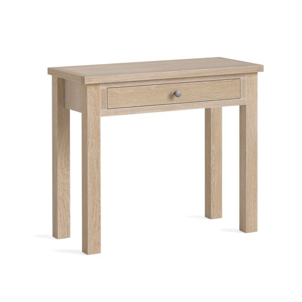 Modern Country Oak White Wash Single Drawer Desk by Condell/Global Home Group | Style Our Home