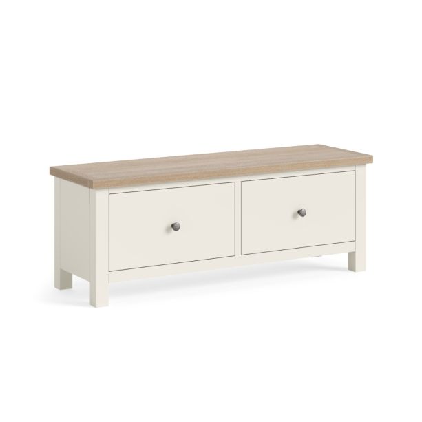 Modern Country Coconut Large 2 Drawer Bench by Condell/Global Home Group | Style Our Home
