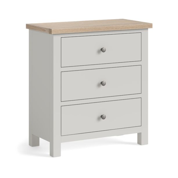 Modern Country Light Grey 3 Drawer Chest by Condell/Global Home Group | Style Our Home