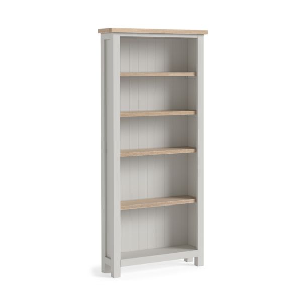 Modern Country Light Grey Large Bookcase by Condell/Global Home Group | Style Our Home