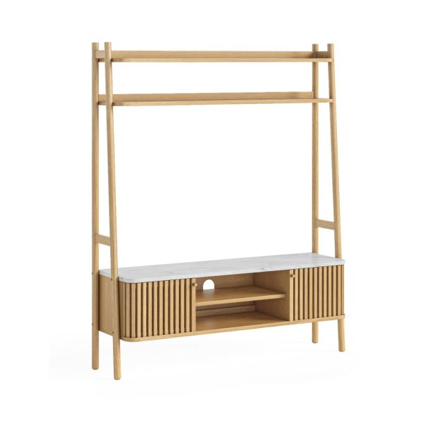 Soho Natural Marble Top Small Display Media Unit by Condell/Global Home Group | Style Our Home