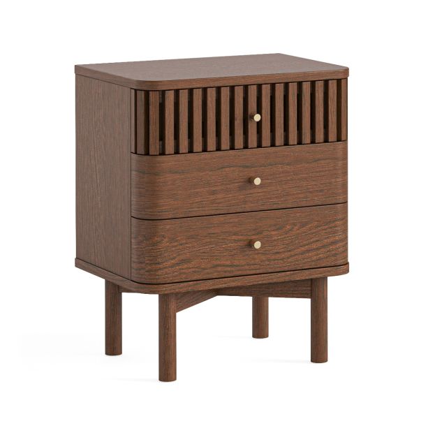 Soho Brown 3 Drawer Bedside by Condell/Global Home Group | Style Our Home