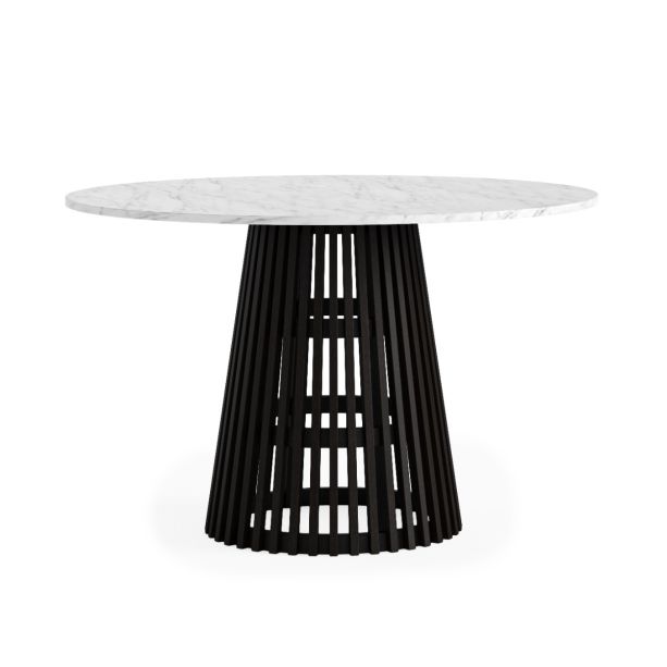 Soho Black Marble Top Round Dining Table by Condell/Global Home Group | Style Our Home