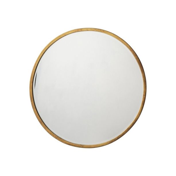 Higgins Round Mirror Antique Gold - Style Our Home 