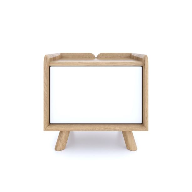 Lago Bedside 1 Door - White by BELL & STOCCHERO | Style Our Home
