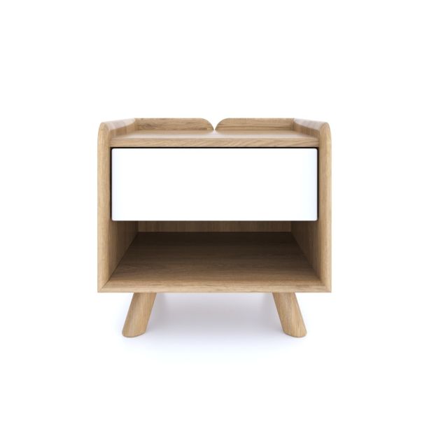 Lago Bedside 1 Drawer - White by BELL & STOCCHERO | Style Our Home
