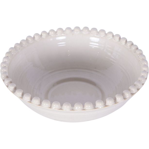 Mediterranean Reactive Glaze Ceramic Bowl Cream by Ora Designs | Style Our Home